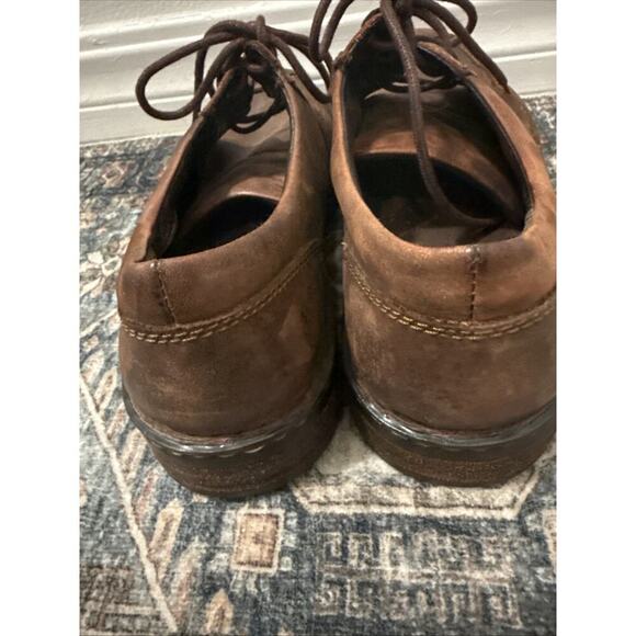 Born Linden Mens Size 10.5 Brown Leather M9355 Oxfords Loafers Distressed Walnut - Picture 5 of 9